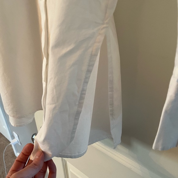 RD Style Classic White Cotton Button Down Shirt - Picture 4 of 6